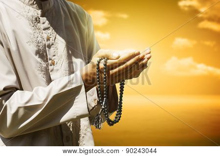 Hand Of Muslim People Praying