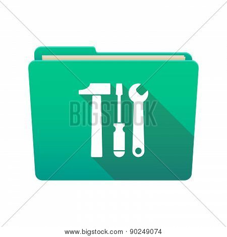 Folder Icon With A Tool Set