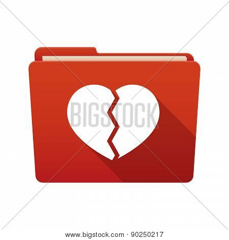 Folder Icon With A Heart