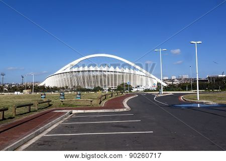 Empty Parking Bays In Front Of Moses Mabhida Stadium