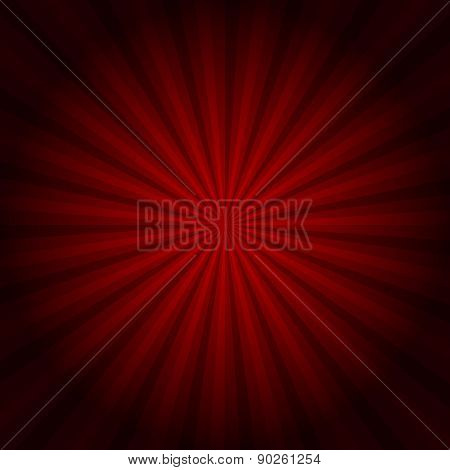 Red Background Texture With Sunburst. Vector Eps10 Illustration.