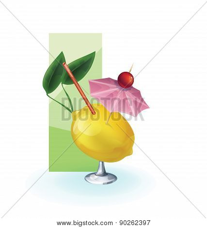 cocktail decor styled exotic fruit
