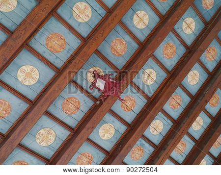 The ceiling of the loggia of Trogir