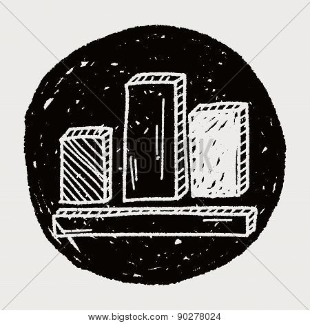 Bussiness Chart Doodle Drawing