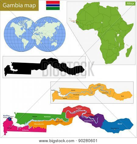 Administrative division of the Republic of the Gambia