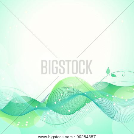 Abstract green friendly background, vector illustration