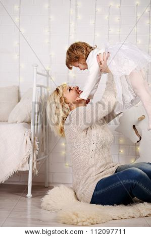 Mom throws daughter up
