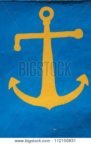 yellow  anchor
