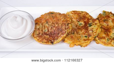 Potato Pancake with Sour Cream