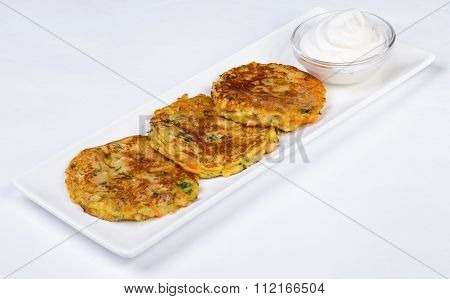 Potato Pancake with Sour Cream