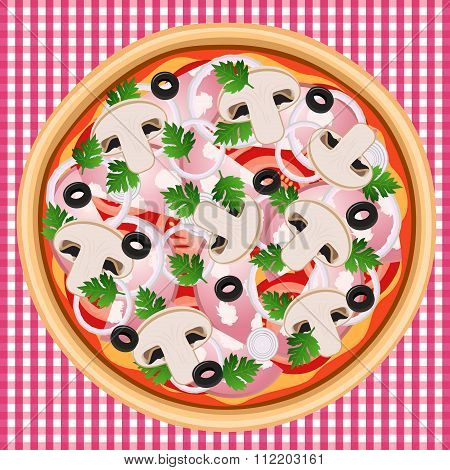 Pizza Sausage Mushroom