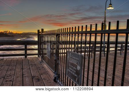 Access denied by gate and chain