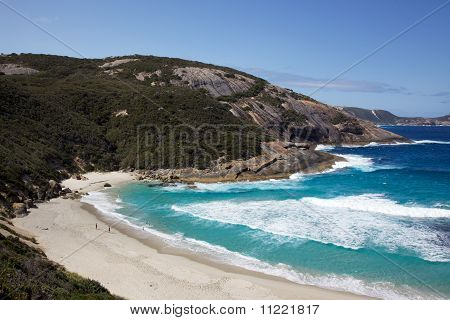 Praia de furos de salmão