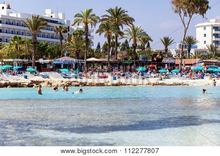 View on Nissi Beach, Cyprus