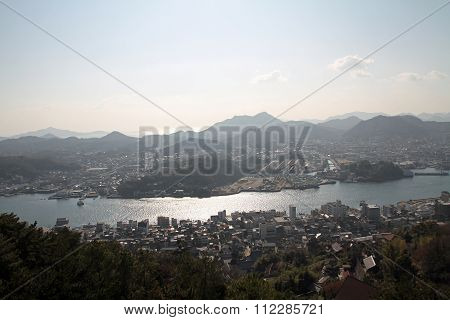 Landscape of Onomichi city in Hiroshima Japan