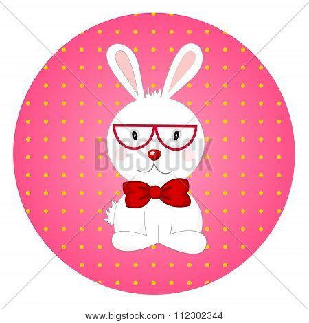 Idea for greeting card with Happy Wedding or Valentines Day. Cartoon vector illustration
