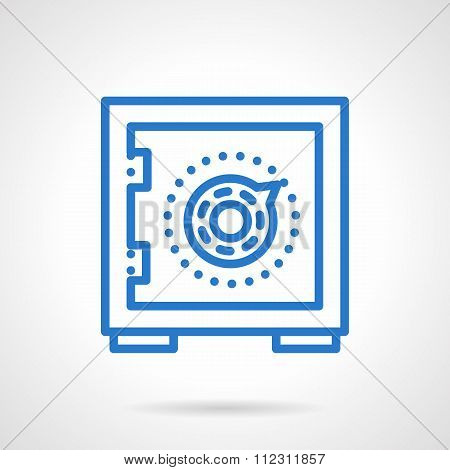 Money saving blue simple line vector icon
