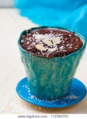 Chocolate Mug Cake Prepared In Microwave
