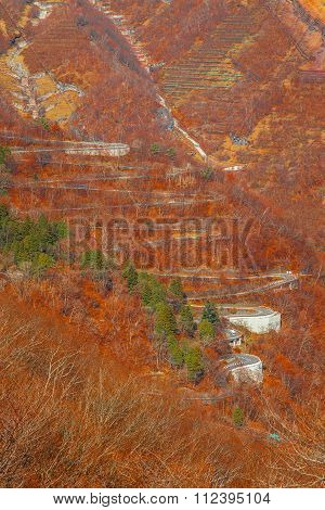 Winding Roads in the Mountains at Nikko National Park in Tochigi Prefecture in Japan