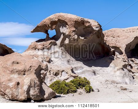Detail Of Stone Formations At Volcano Ollague