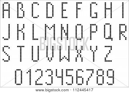 Pixel Alphabet And Figures