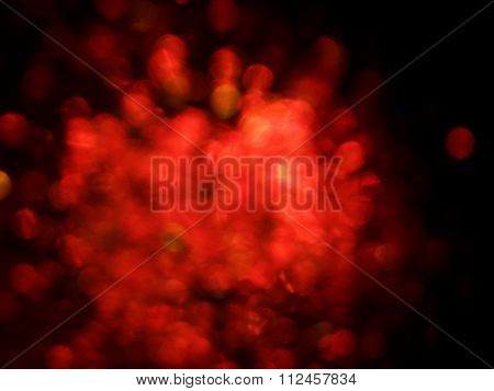 Defocused Exploding Red Lights