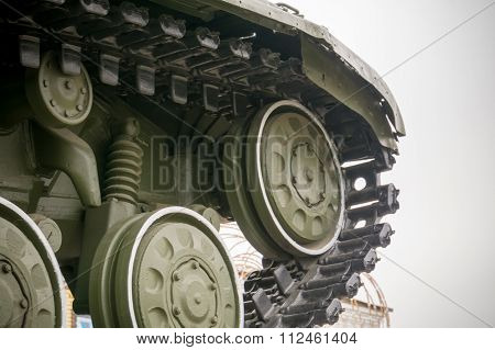 Military Tank In The City