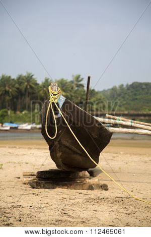 Old Boat In Agonda, Goa, India