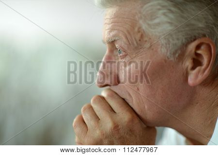 man at home