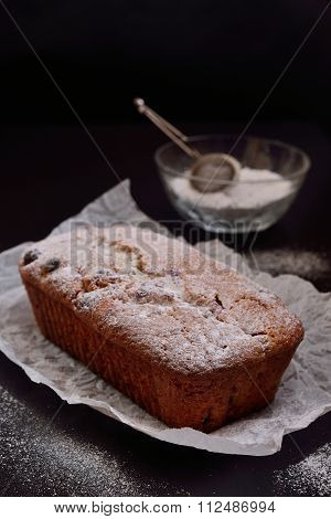 Muffins With Cranberries In Powdered Sugar