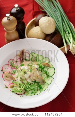 Unusual Hash Feed The Fish, Cucumbers And Radishes