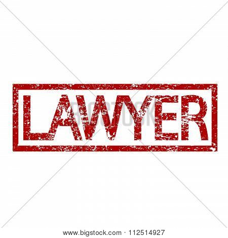 an images of illustration Stamp text LAWYER