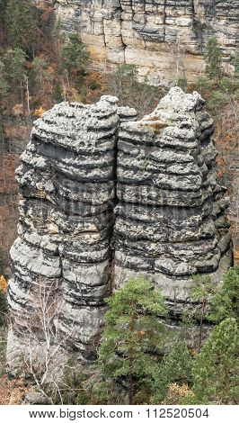 Rock Formation In Bohemian Switzerland