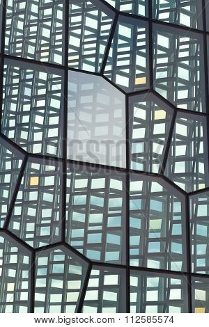 Reykjavik, Iceland, May 2014: An Exterior View Of The Harpa Concert Hall And Conference Centre