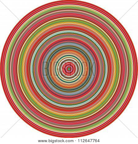 Concentric Pipes Circular Shape In Multiple Colors