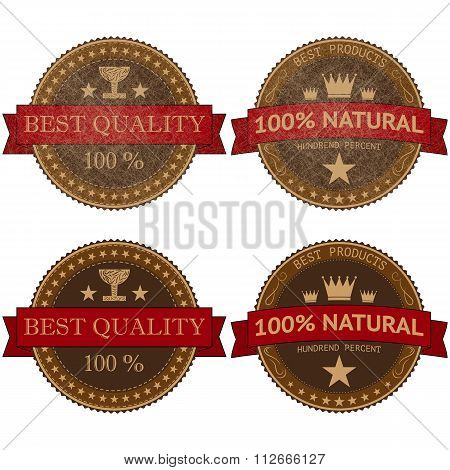 Vector illustration of a banner best quality