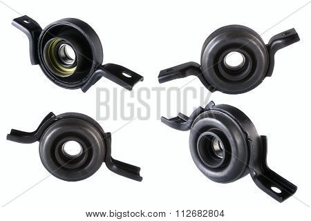 Spare parts cardan shaft bearing for car isolate on white background
