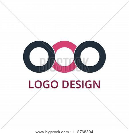 Vector illustration of circle logo