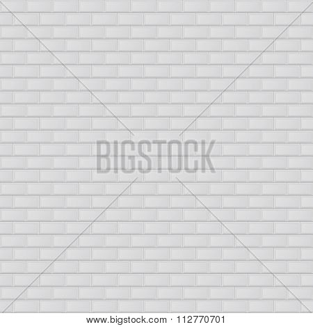 Vector illustration texture of white brick.