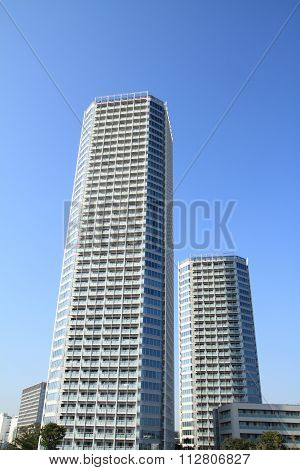 high rise condominium in Futagotamagawa, Tokyo, Japan