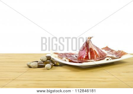 Iberian ham appetizer
