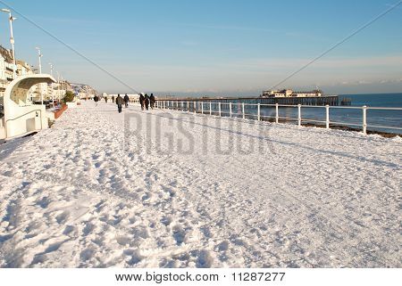 Kar sahil, Hastings kaplı.