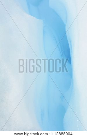 Detail Of A Tunnel In A Glacier.