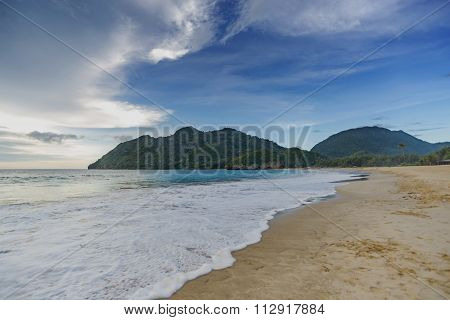 Tropical Sea With Montain View