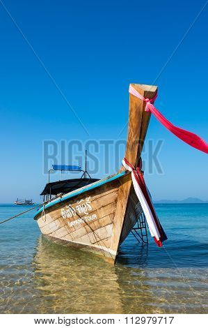 Traditional Thai Long Tail Boat
