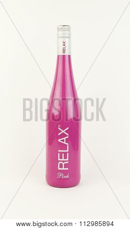 Bottle Of Relax Pink Wine