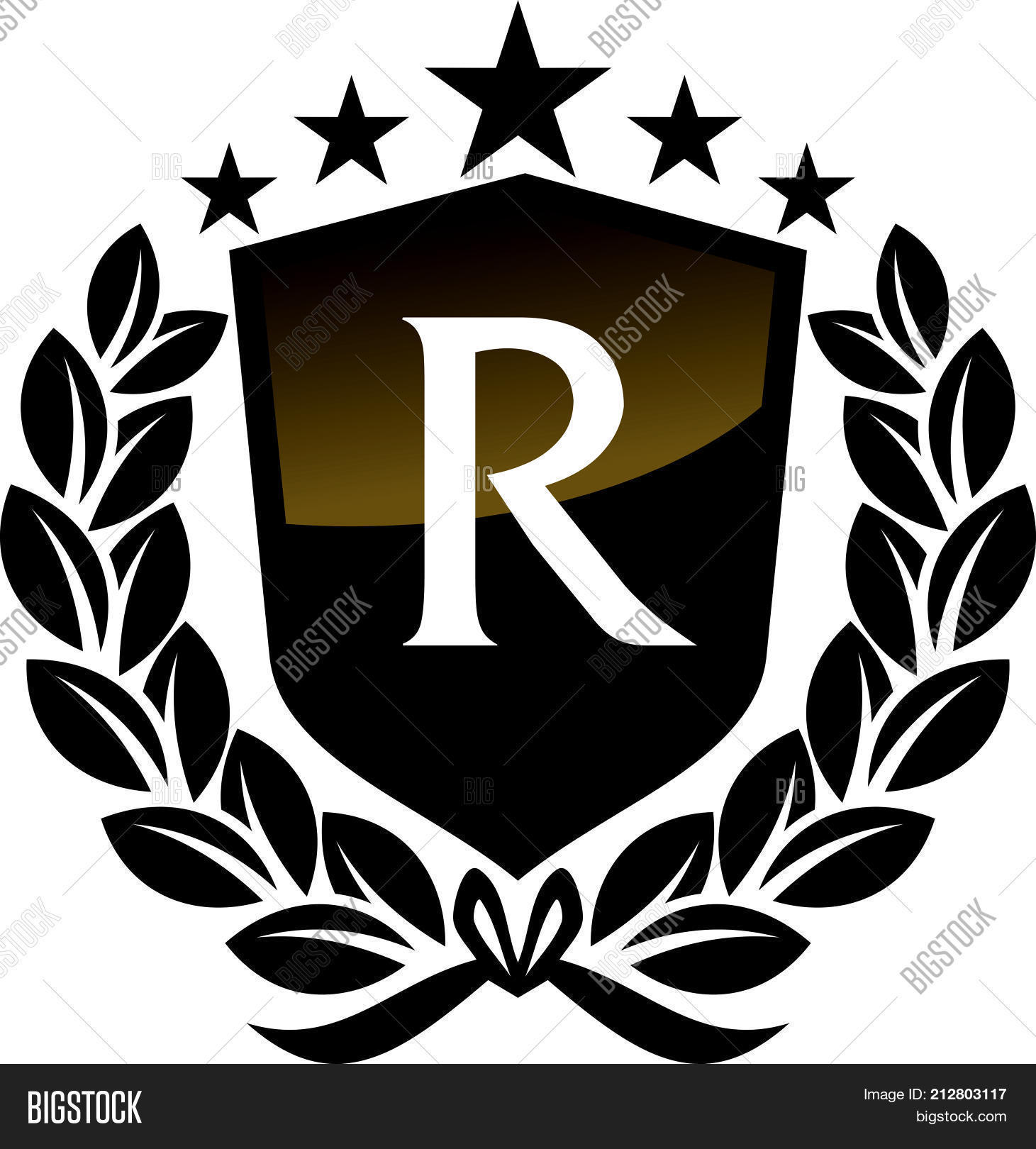 Royal Vip Shield Leaf Vector Photo Free Trial Bigstock