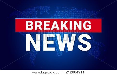 News Background With World Map Backdrop Blue LED Lights And Headline Bar Tag For Modern Futuristic Breaking Template Technology Light Effect News Background With World Map Backdrop Blue LED Lights And Headline Bar Tag For Modern Futuristic Breaking Template Technology Light Effect