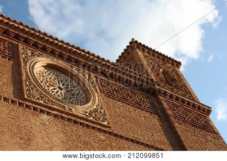 Facade of the Church of Torralba de Ribota