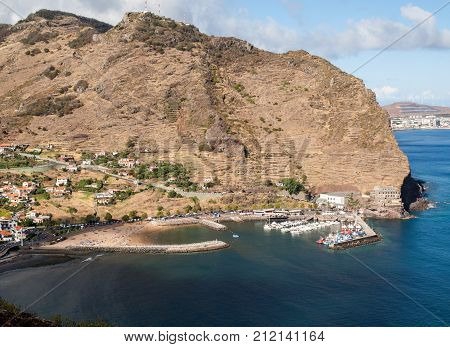 Machico bay on the east coast of Madeira Island Portugal
